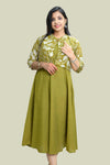 Feeding Top with Floral Print & Collar Neck