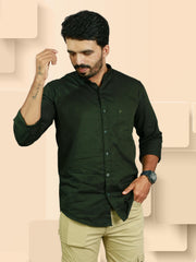 Stylish Satin Cotton Casual Shirt with Chinese Collar - ₹498