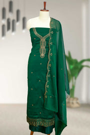 Georgette Churidar Material – Elegant Embroidery with Sequins