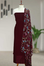 Georgette Churidar Material with Button Work