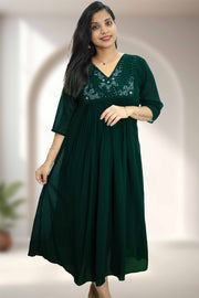 Flared Kurti – Cut Bead, Sequins & Stone Work