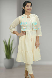 Cotton Long Top with Overcoat Style