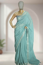Varanasi Linen Saree with Tassels