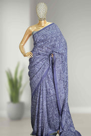 Georgette Saree with Body Print Work