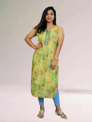 Digital Printed Chiffon Kurti