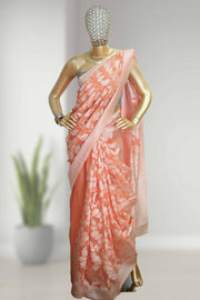 Cotton Silk Saree with Silver Thread Work
