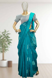 Soft Silk Saree with Floral Print & Tassels