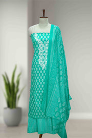 Cotton Churidar Material – Floral Embroidery Thread