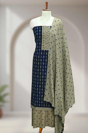 Cotton Churidar Material with Tie Work & Sequins