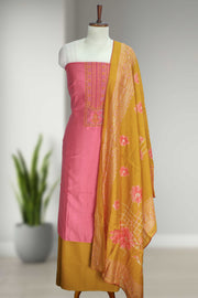 Cotton Churidar Material – Sequins with Thread Work & Box Pattern