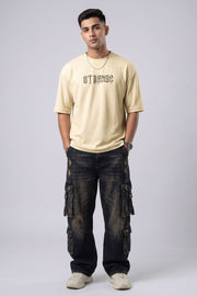 Hog & Fog Drop Shoulder Five Sleeve T-Shirt – Strange Print