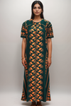 Cotton Printed Nighty with Elastic Fit