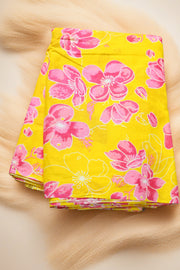Floral Weave Cotton Fabric Running Material