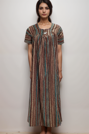 Women’s Printed Cotton Nighty – Babra Pattern
