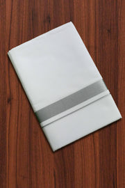 Cotton Dhothi with Silver Border