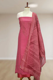 Silk Churidar Material with Stone & Embroidery Work