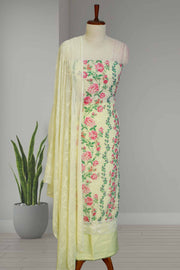 Floral Georgette Churidar Material Set