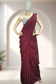 Fancy Saree – Small Silver Glitter Work