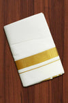 Men’s Cotton Dhothi with Golden Border