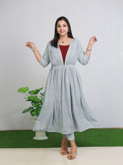 Butterfly Soft Dreams: Chiffon Feeding Top Covercoat - Only ₹553