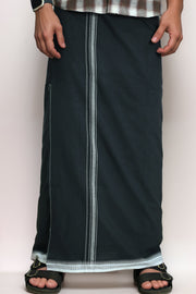 Men’s Cotton Dhoti – Black with White Border