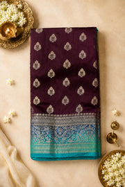 Graceful Contrast Silk Saree