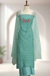 Elegant Silk Churidar Material-Floral Print