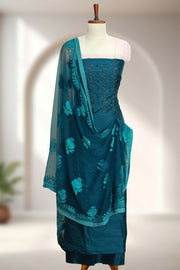 Silk Churidar Material with Beads Work