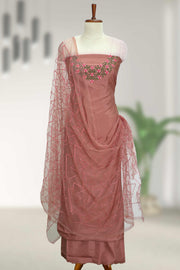 Elegant Silk Churidar Material-Floral Print