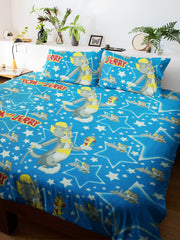 Cartoon Double Bedsheet for Kids With 2pcs Pillow Covers - Just ₹899! 🛏️✨