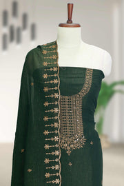 Graceful Georgette Churidar Material with Sequins Touch
