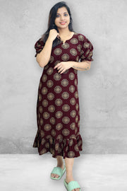 Printed Cotton  Nightdress