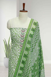 Cotton Churidar Material – Elegant Floral Charm