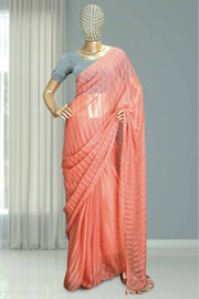 Fancy Chiffon Saree with Stone Work