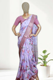 Elegant Floral Georgette Saree