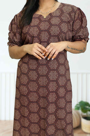 Printed Cotton  Nightdress