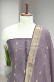 Silk Churidar Material Butta Work with Button