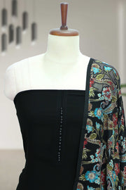 Georgette Churidar Material with Button Work