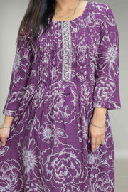 Printed Cotton A-Line Kurti