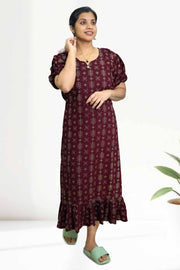 Printed Cotton  Nightdress