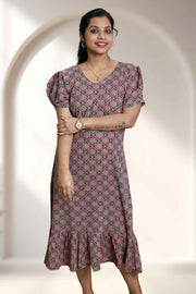 Printed Cotton Flared Top Nightdress