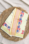 Kerala Set Saree – Lines with Golden Kasavu Border