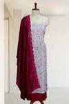 Floral Charm Silk Churidar Material