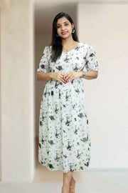 Printed Chiffon Feeding Top