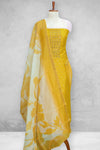 Silk Churidar Material-Thread Work With Butta