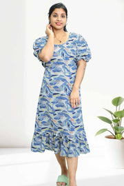 Semi Chiffon Night Dress