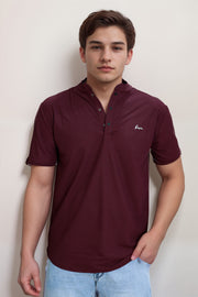 HOG & FOG Chinese Collar T-Shirt