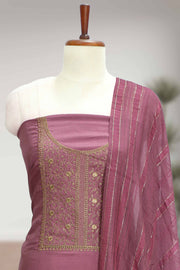 Elegant Silk Churidar Material with Embroidery