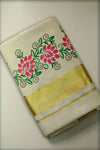 Kerala Set Saree-Print With Border