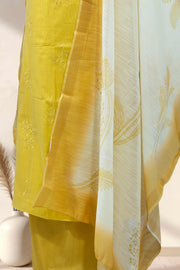 Sequin Thread Work Silk Churidar Material